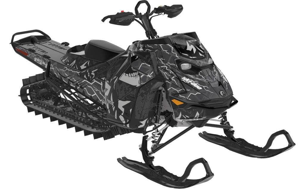 Mountain Electric Ski-Doo REV Gen5 Mountain MantaGreen Grey Premium Coverage