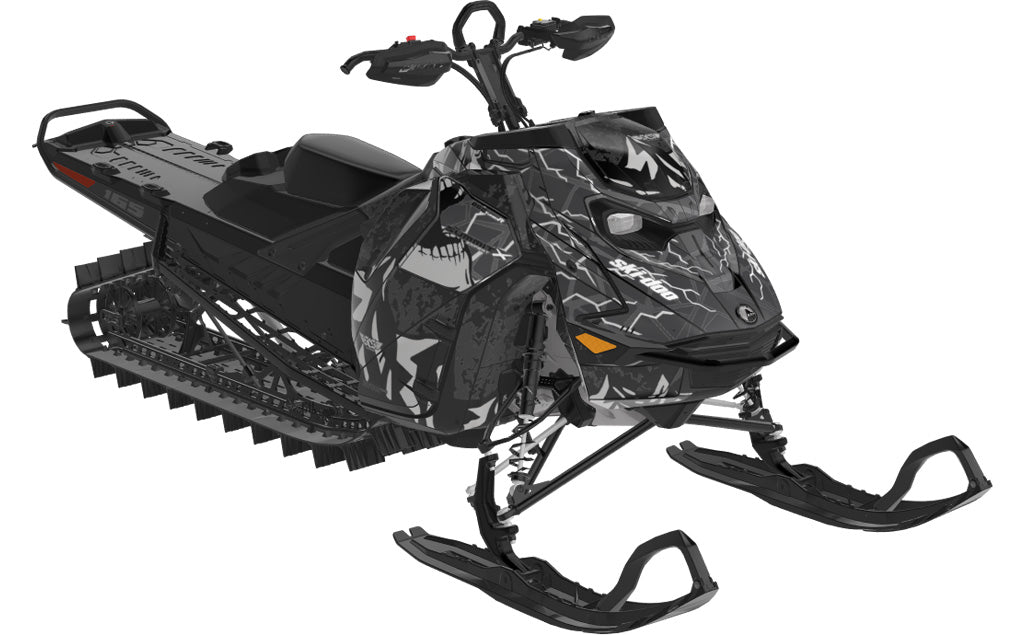 Mountain Electric Ski-Doo REV Gen5 Mountain MantaGreen Grey Full Coverage