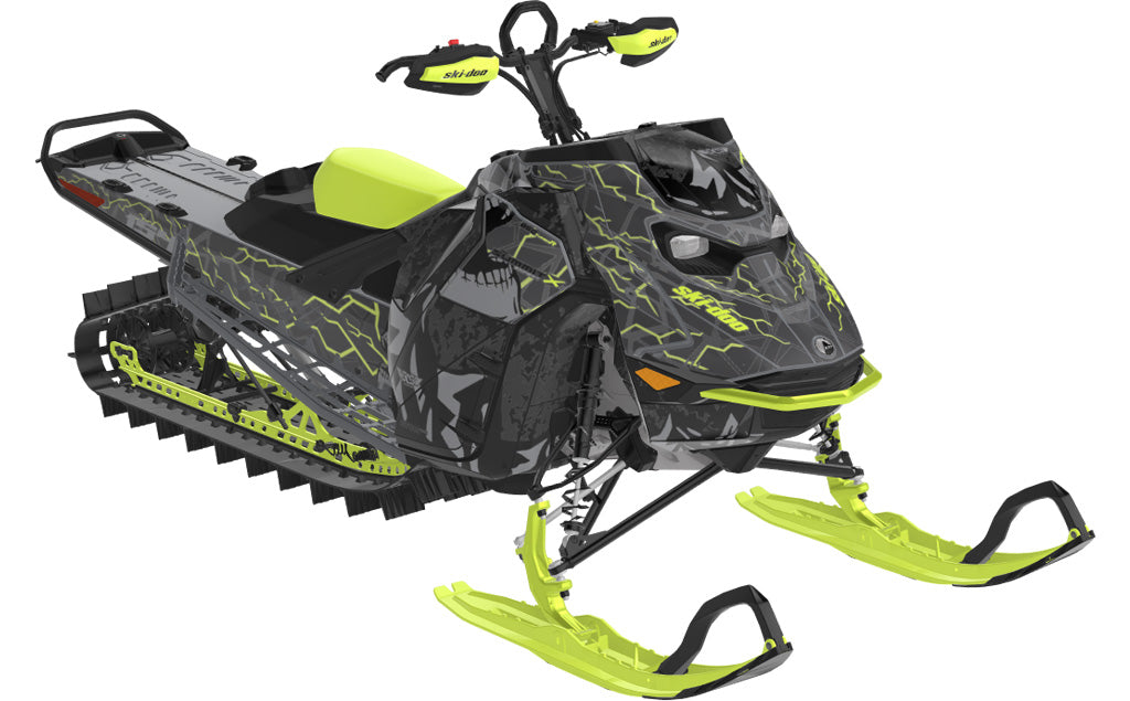 Mountain Electric Ski-Doo REV Gen5 Mountain Green Grey Partial Coverage