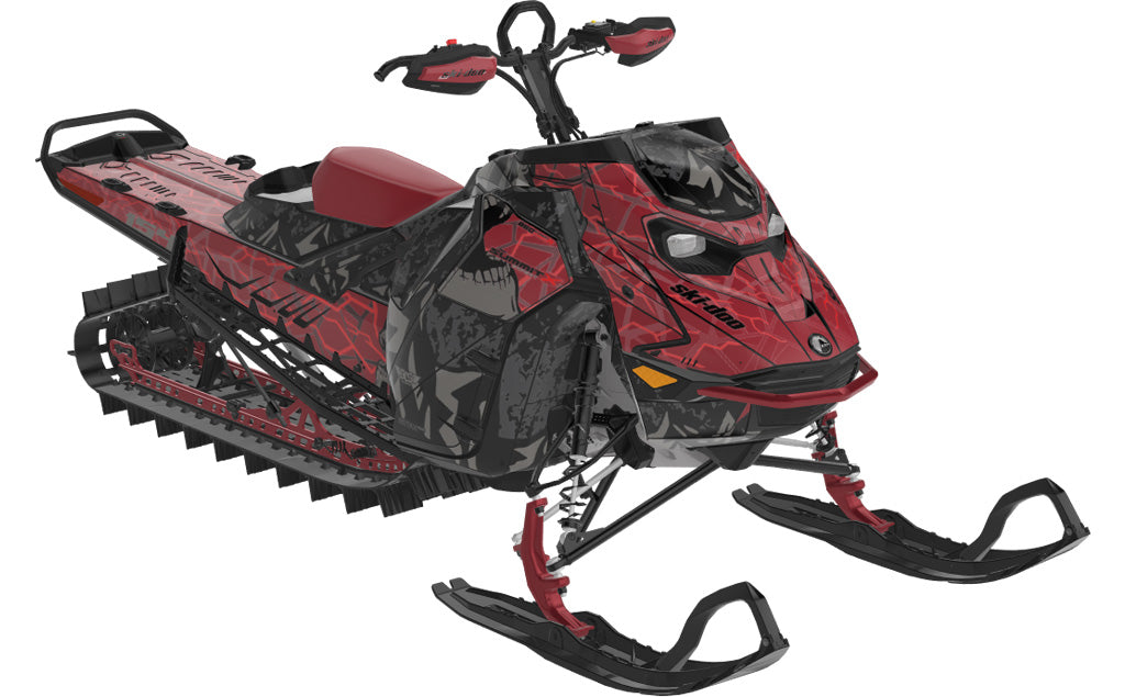 Mountain Electric Ski-Doo REV Gen5 Mountain SpartanRed Grey Less Coverage