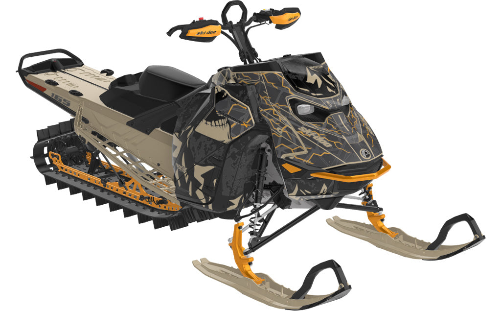 Mountain Electric Ski-Doo REV Gen5 Mountain NeoMint SpartanRed Full Coverage