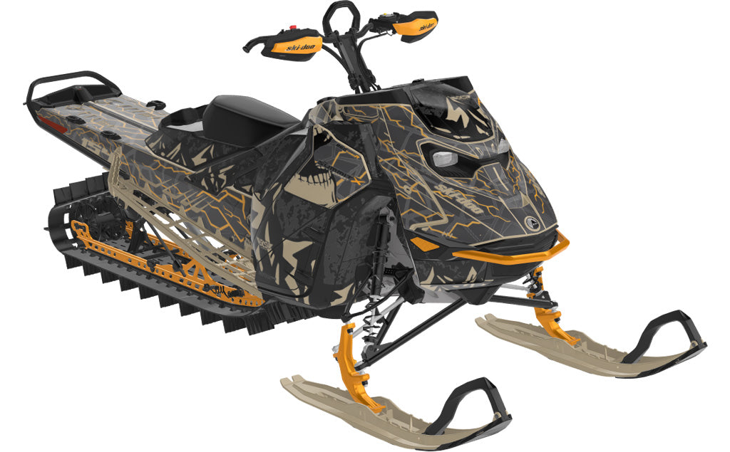 Mountain Electric Ski-Doo REV Gen5 Mountain NeoMint SpartanRed Less Coverage