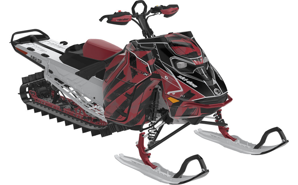 Master of Turns Convict Ski-Doo REV Gen5 Mountain White Black Full Coverage