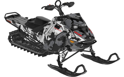 MultiCam Ski-Doo REV Gen5 Mountain Black Grey Partial Coverage