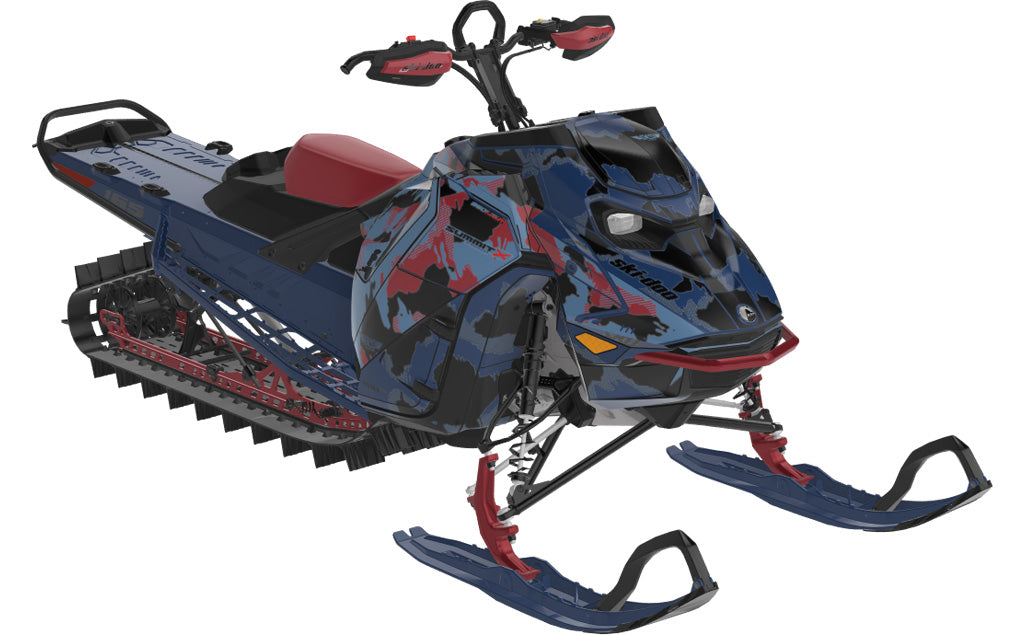 MultiCam Ski-Doo REV Gen5 Mountain DustyNavy SpartanRed Full Coverage