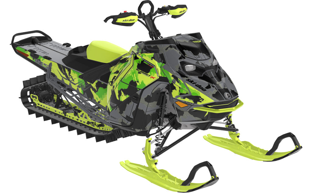 MultiCam Ski-Doo REV Gen5 Mountain Green Grey Partial Coverage