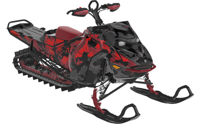 MultiCam Ski-Doo REV Gen5 Mountain SpartanRed Grey Premium Coverage