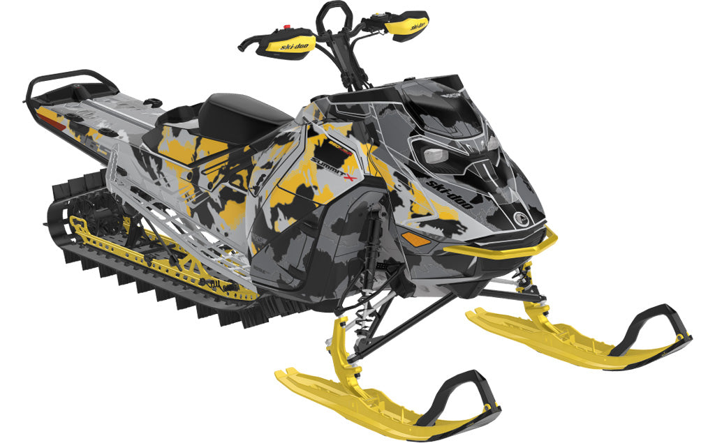 MultiCam Ski-Doo REV Gen5 Mountain Yellow Grey Less Coverage