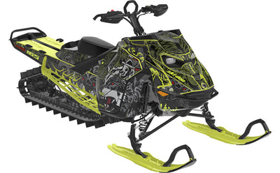 Wolves Ski-Doo REV Gen5 Mountain Grey MantaGreen Full Coverage