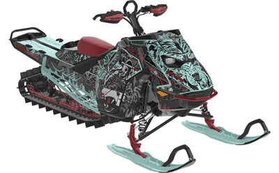 Wolves Ski-Doo REV Gen5 Mountain Yellow Grey Premium Coverage