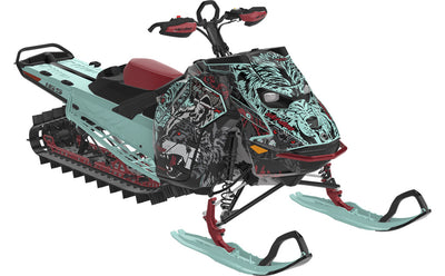 Wolves Ski-Doo REV Gen5 Mountain Yellow Grey Full Coverage