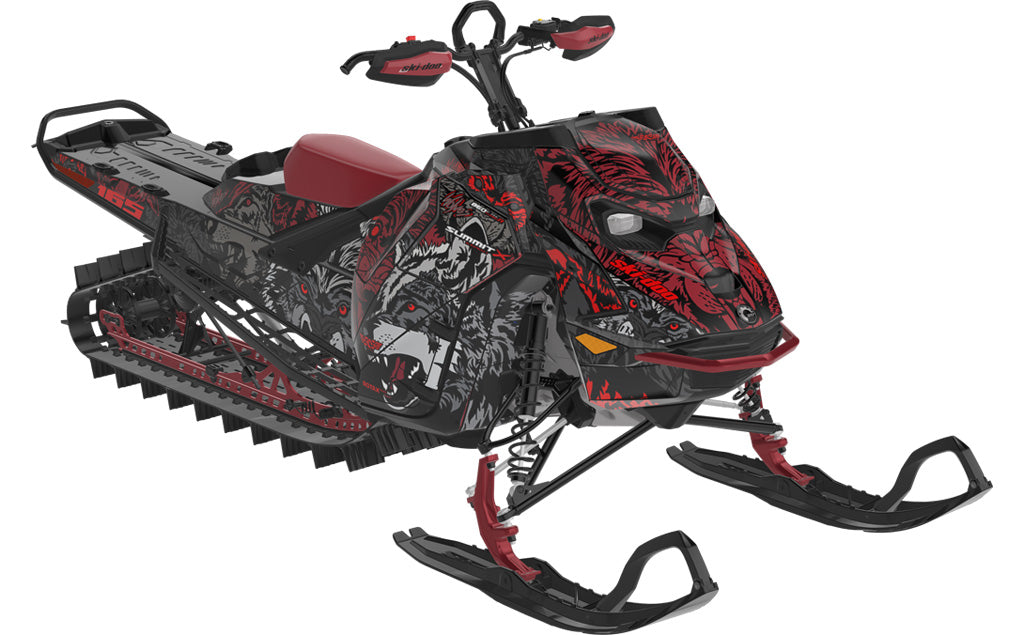 Wolves Ski-Doo REV Gen5 Mountain Tan Orange Premium Coverage