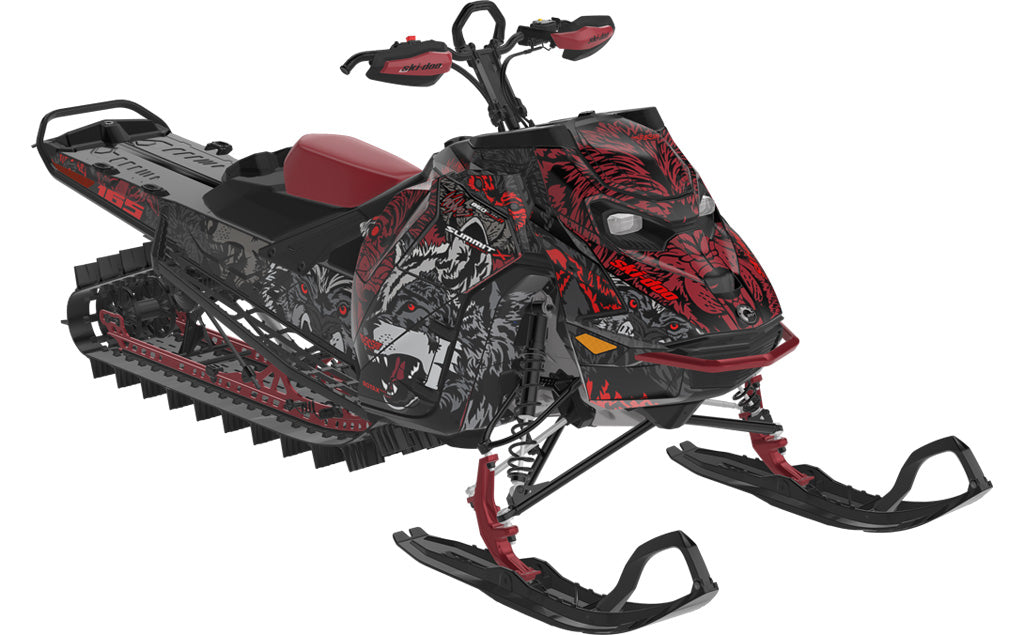 Wolves Ski-Doo REV Gen5 Mountain Tan Orange Partial Coverage