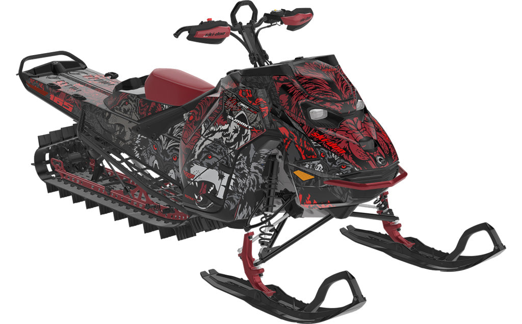 Wolves Ski-Doo REV Gen5 Mountain Tan Orange Less Coverage