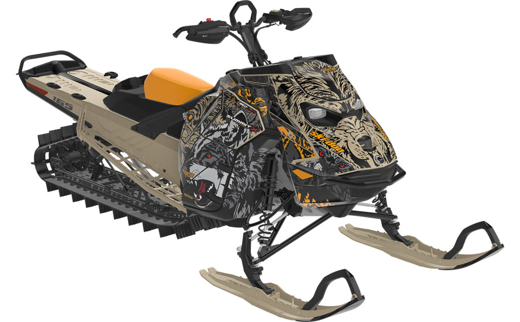 Wolves Ski-Doo REV Gen5 Mountain Red Spartan Full Coverage