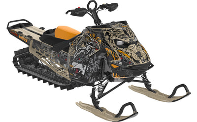 Wolves Ski-Doo REV Gen5 Mountain Red Spartan Partial Coverage