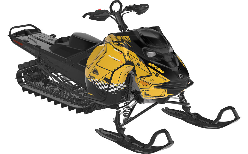 Jay Mentaberry Throwback Ski-Doo REV Gen5 Mountain MilleniumYellow Black