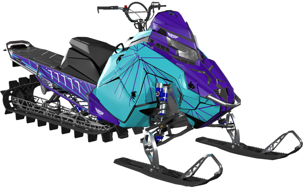 Fractured Polaris Matryx Sled Wraps Partial