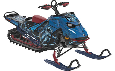 Astroworld Ski-Doo REV Gen5 Mountain BelizeBlue Cyan Full Coverage