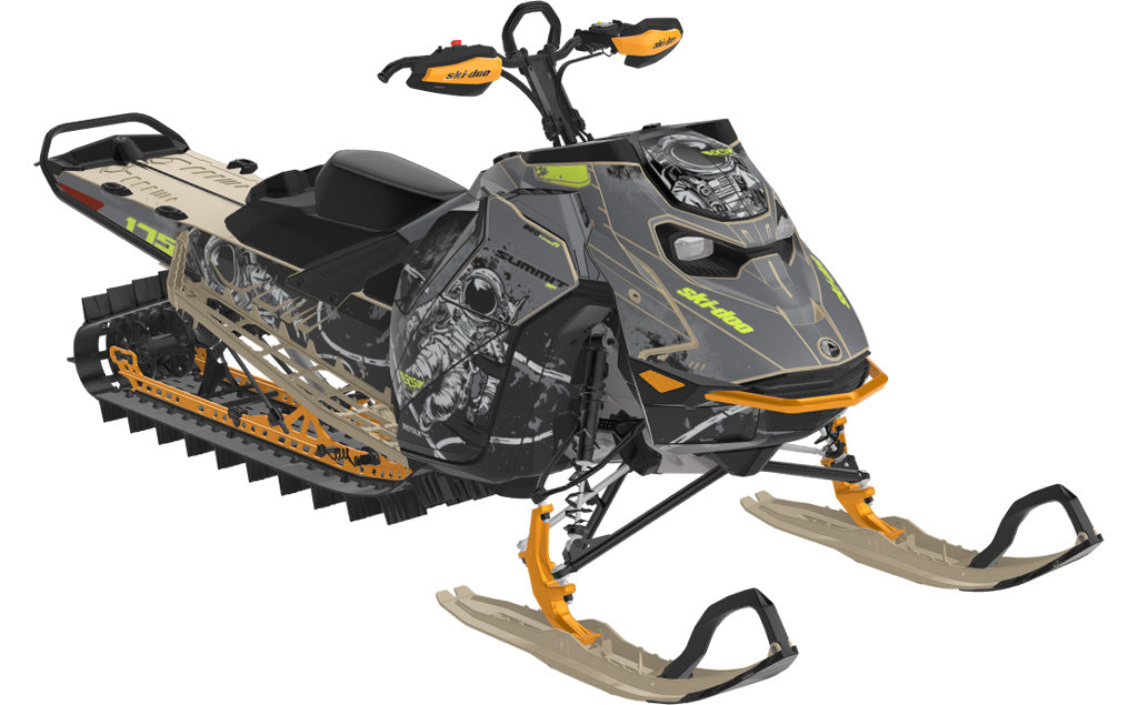 Astroworld Ski-Doo REV Gen5 Mountain Army NuclearYellow Partial Coverage