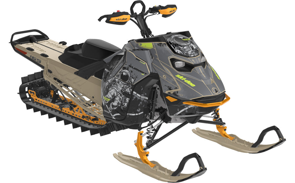 Astroworld Ski-Doo REV Gen5 Mountain Army NuclearYellow Less Coverage