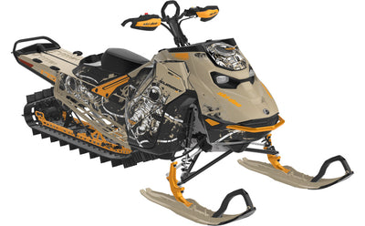 Astroworld Ski-Doo REV Gen5 Mountain OrangeCrush Tan Full Coverage