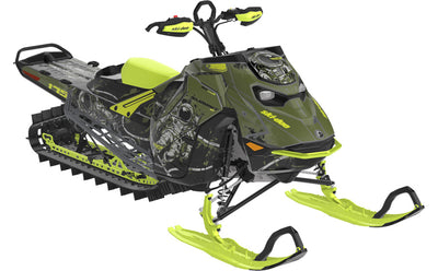 Astroworld Ski-Doo REV Gen5 Mountain MantaGreen SteelGrey Premium Coverage