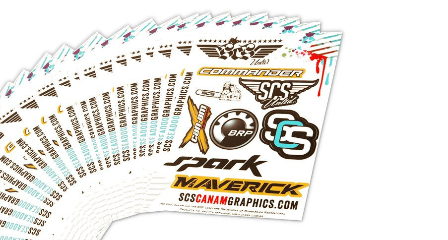 CAN-AM STICKER PACKS (5) Sled Wraps - SCS Unlimited 