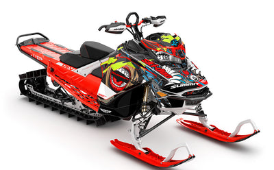 Flex Titanium DrkGrey Ski-Doo REV Gen4 Summit Full Coverage Sled Wrap