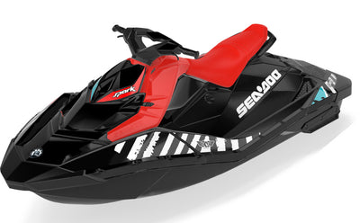 POP Sea-Doo Spark Graphics Reef Red Less Coverage