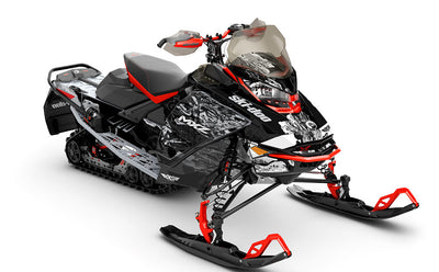 Sidestep Black Liqtitaniam Ski-Doo REV Gen4 MXZ Full Coverage Sled Wrap