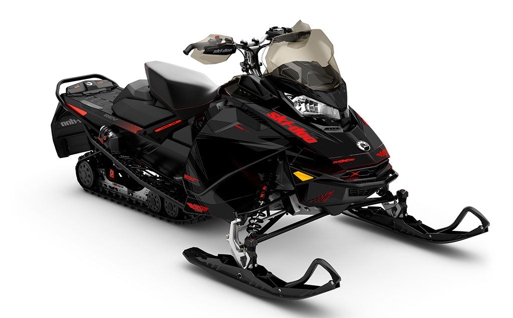 Zinger Red Yellow Ski-Doo REV Gen4 MXZ Full Coverage Sled Wrap