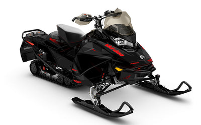 Zinger Red Grey Ski-Doo REV Gen4 MXZ Premium Coverage Sled Wrap