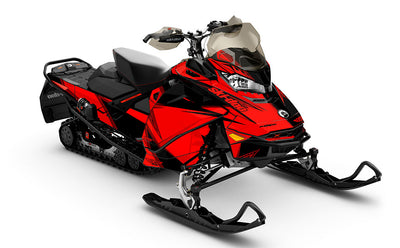 Zinger Red Black Ski-Doo REV Gen4 MXZ Partial Coverage Sled Wrap