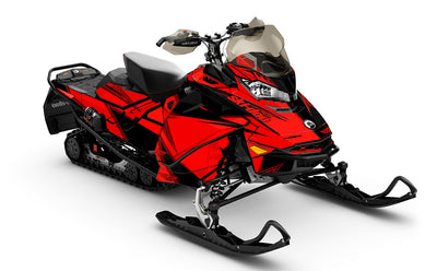 Zinger Red Black Ski-Doo REV Gen4 MXZ Less Coverage Sled Wrap