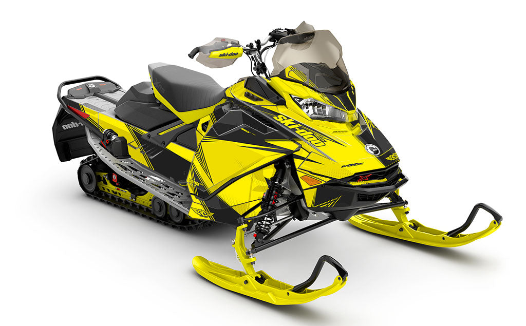 Zinger Black White Ski-Doo REV Gen4 MXZ Full Coverage Sled Wrap