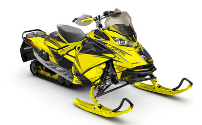 Zinger Black White Ski-Doo REV Gen4 MXZ Less Coverage Sled Wrap